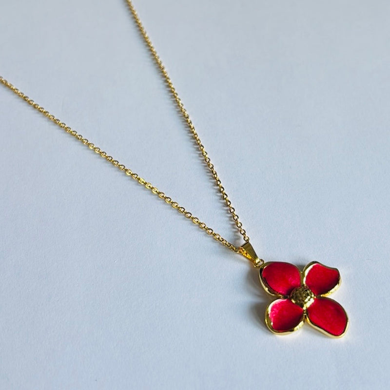 Collier Lara rouge