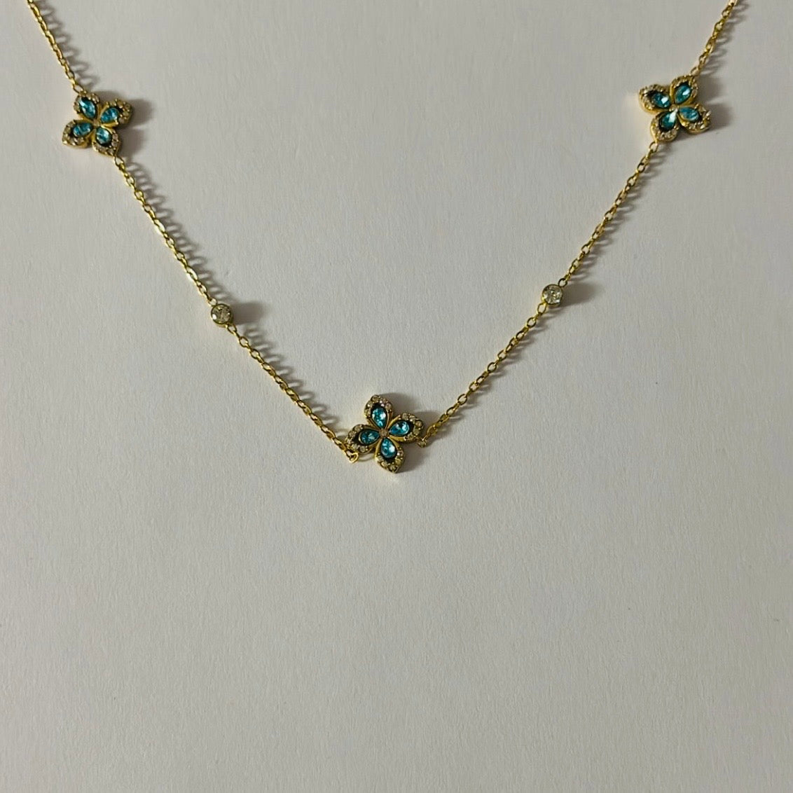 Collier Stella bleu