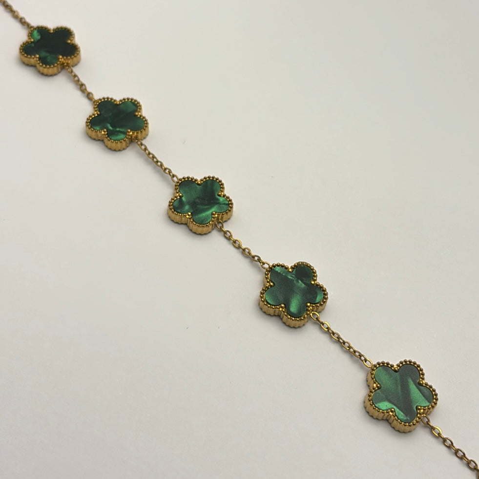 Bracelet Clover émeraude