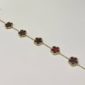 Bracelet "Clover" bordeaux