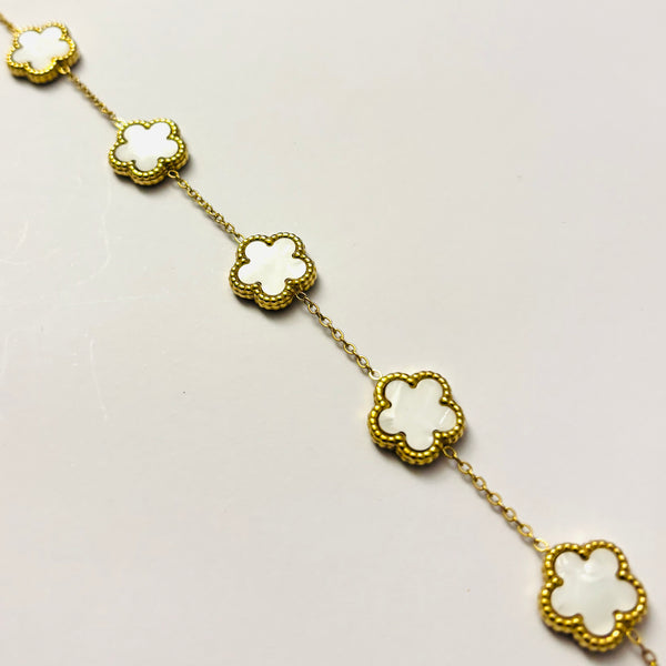 Bracelet Clover blanc