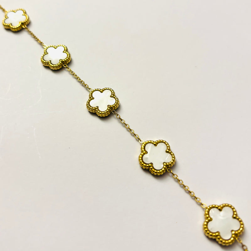 Bracelet Clover blanc