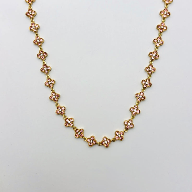Collier Aélys rose