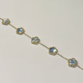 Bracelet "Clover" bleu ciel