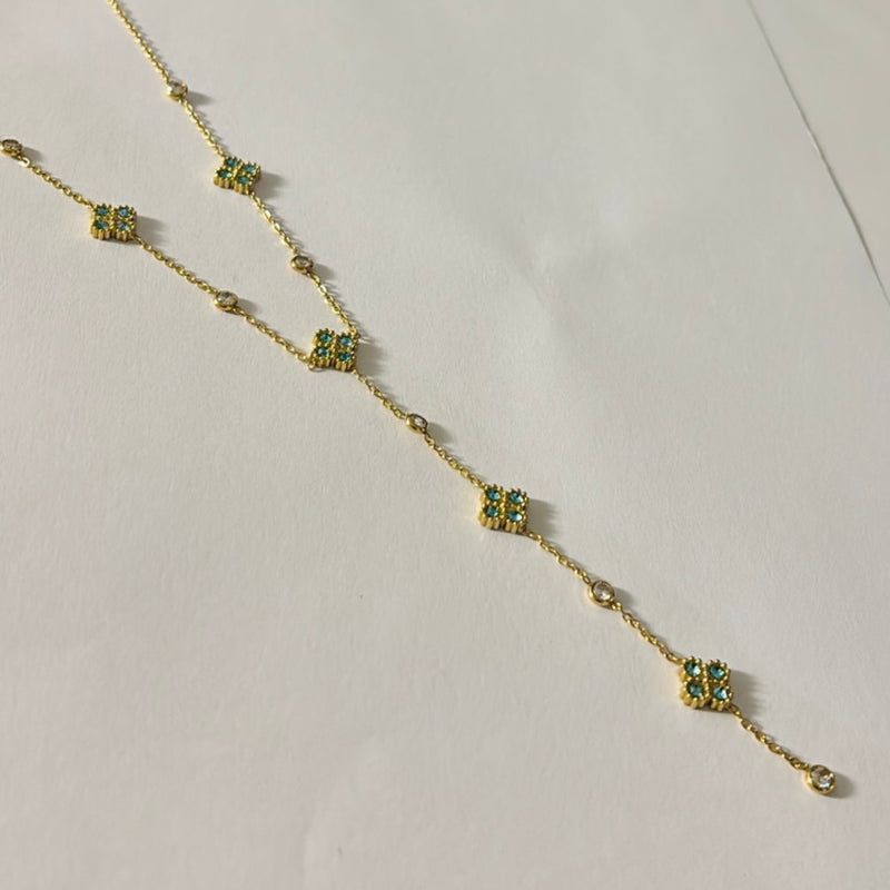 Collier Mayra bleu